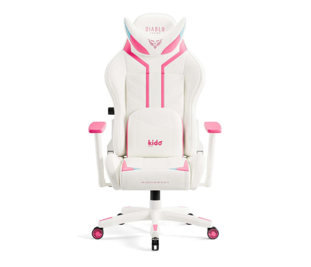 DIABLO Chairs X-RAY Kids Size różowo-biały - 1208696 - zdjęcie 2